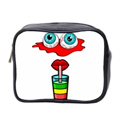 Animation-eyes-cartoon-cute-comic Mini Toiletries Bag (two Sides) by 99art