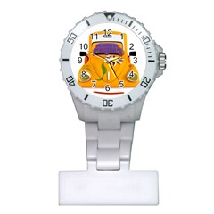 Car-transportation-cartoon-comic Plastic Nurses Watch by 99art