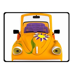 Car-transportation-cartoon-comic Two Sides Fleece Blanket (small) by 99art