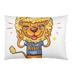 Animation-lion-animals-king-cool Pillow Case (two Sides) by 99art