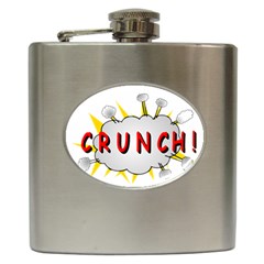 Comic-noise-paleness-explosion Hip Flask (6 Oz) by 99art