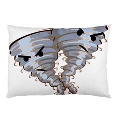 Tornado-twister-angry-comic Pillow Case by 99art