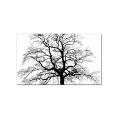 Tree-silhouette-winter-plant Sticker (rectangular) by 99art