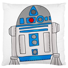 Technology-clip-art-r2d2 Standard Premium Plush Fleece Cushion Case (two Sides) by 99art