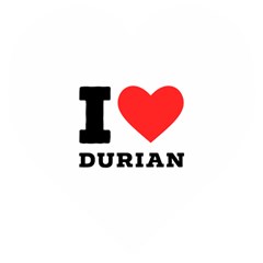 I Love Durian Wooden Puzzle Heart by ilovewhateva