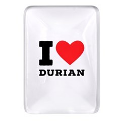 I Love Durian Rectangular Glass Fridge Magnet (4 Pack) by ilovewhateva