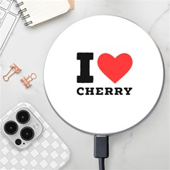 I Love Cherry Wireless Fast Charger(white) by ilovewhateva