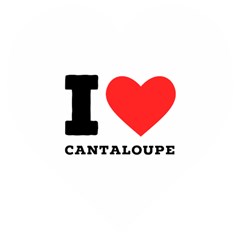 I Love Cantaloupe  Wooden Puzzle Heart by ilovewhateva