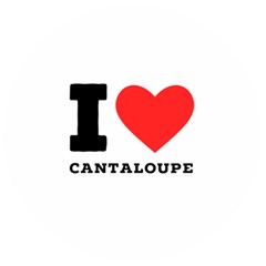 I Love Cantaloupe  Wooden Bottle Opener (round) by ilovewhateva