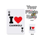 I love cannoli  Playing Cards 54 Designs (Mini) Front - SpadeQ