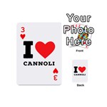 I love cannoli  Playing Cards 54 Designs (Mini) Front - Heart3