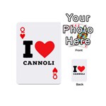 I love cannoli  Playing Cards 54 Designs (Mini) Front - HeartQ