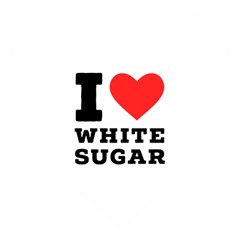 I Love White Sugar Wooden Puzzle Heart by ilovewhateva