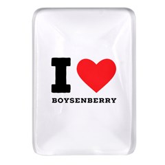 I Love Boysenberry  Rectangular Glass Fridge Magnet (4 Pack) by ilovewhateva