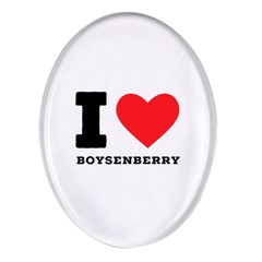 I Love Boysenberry  Oval Glass Fridge Magnet (4 Pack) by ilovewhateva