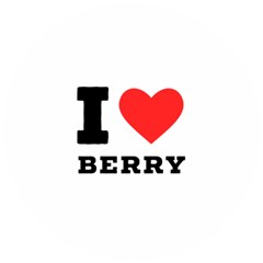 I Love Berry Wooden Puzzle Round by ilovewhateva