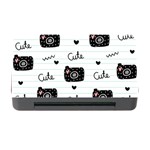 Cute Cameras Doodles Hand Drawn Memory Card Reader with CF Front