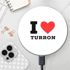 I Love Turron  Wireless Fast Charger(white) by ilovewhateva