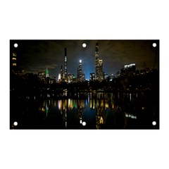 New York Night Central Park Skyscrapers Skyline Banner And Sign 5  X 3  by Cowasu