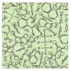 Multicolored Chemical Bond Illustration Chemistry Formula Science Square Satin Scarf (36  X 36 ) by Cowasu