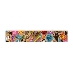 Multicolored Doodle Art Wallpaper Premium Plush Fleece Scarf (mini) by Cowasu