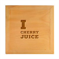 I Love Cherry Juice Wood Photo Frame Cube by ilovewhateva