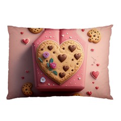 Cookies Valentine Heart Holiday Gift Love Pillow Case by Ndabl3x