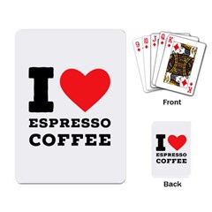 I Love Espresso Coffee Playing Cards Single Design (rectangle) by ilovewhateva