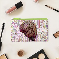 Brain Think Neurons Circuit Cosmetic Bag (xs) by Wav3s