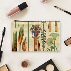 Egyptian Paper Papyrus Hieroglyphs Cosmetic Bag (medium) by Wav3s