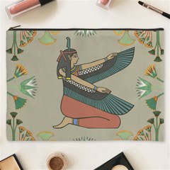 Egyptian Woman Wing Cosmetic Bag (xxxl) by Wav3s