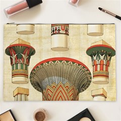 Egyptian Architecture Column Cosmetic Bag (xxl) by Wav3s