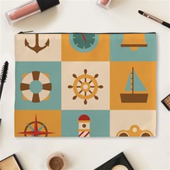 Nautical-elements-collection Cosmetic Bag (xl) by Wav3s