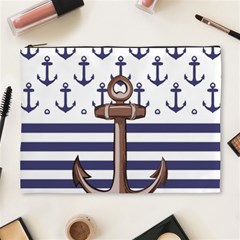 Anchor-background-design Cosmetic Bag (xl) by Wav3s