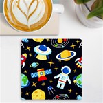 Space Seamless Pattern UV Print Square Tile Coaster  Front