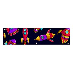 Space-patterns Banner And Sign 4  X 1  by Wav3s