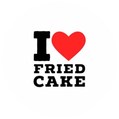 I Love Fried Cake  Wooden Puzzle Round by ilovewhateva