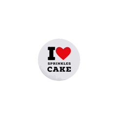 I Love Sprinkles Cake 1  Mini Buttons by ilovewhateva