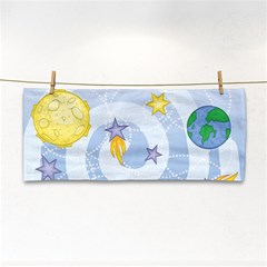 Science Fiction Outer Space Hand Towel by Ndabl3x