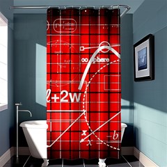 Geometry Mathematics Cube Shower Curtain 36  X 72  (stall)  by Ndabl3x