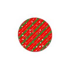 Christmas Paper Star Texture Golf Ball Marker by Ndabl3x