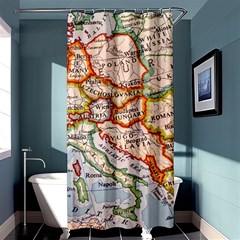 Map Europe Globe Countries States Shower Curtain 36  X 72  (stall)  by Ndabl3x