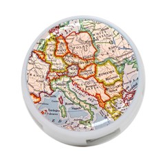 Map Europe Globe Countries States 4-port Usb Hub (one Side) by Ndabl3x