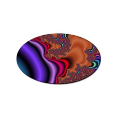 Colorful Piece Abstract Sticker (oval) by Vaneshop