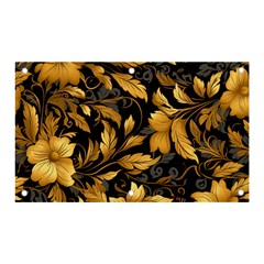 Flower Gold Floral Banner And Sign 5  X 3  by Vaneshop