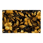 Flower Gold Floral Banner and Sign 5  x 3  Front