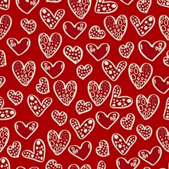 Vector Seamless Pattern Of Hearts With Valentine s Day Play Mat (rectangle) by Wav3s