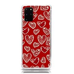 Vector Seamless Pattern Of Hearts With Valentine s Day Samsung Galaxy S20plus 6 7 Inch Tpu Uv Case by Wav3s