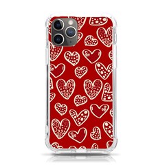 Vector Seamless Pattern Of Hearts With Valentine s Day Iphone 11 Pro 5 8 Inch Tpu Uv Print Case by Wav3s