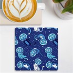 Cat Spacesuit Space Suit Astronaut Pattern UV Print Square Tile Coaster  Front